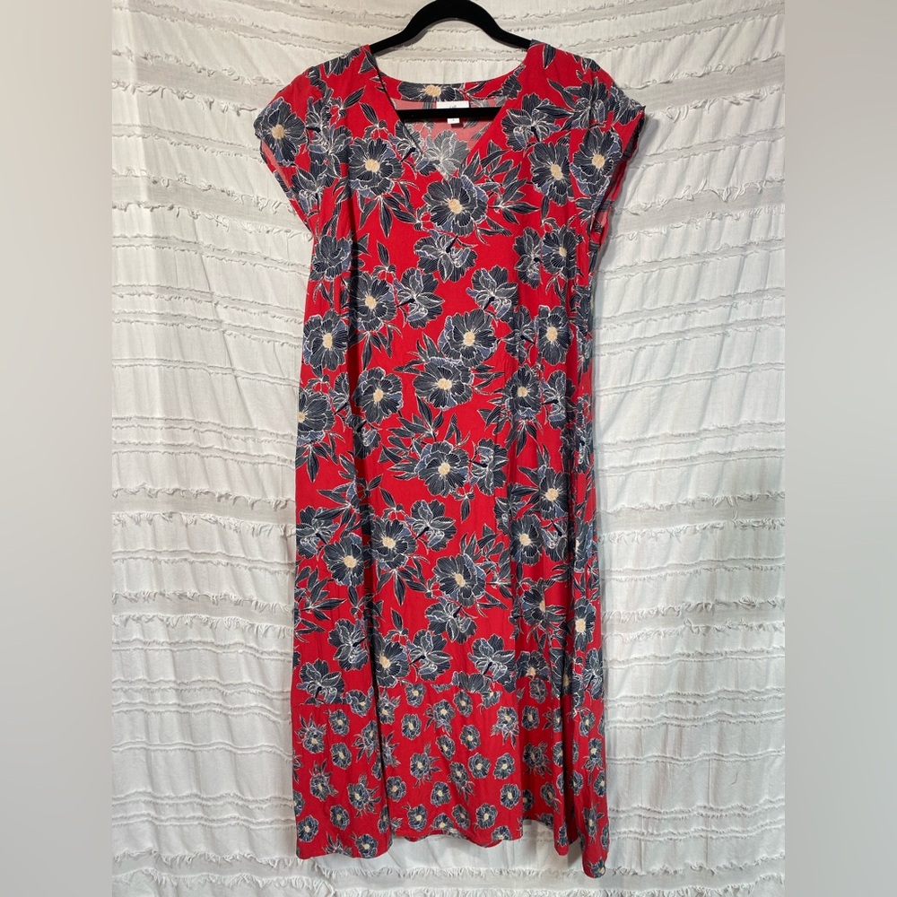 J Jill floral midi dress
